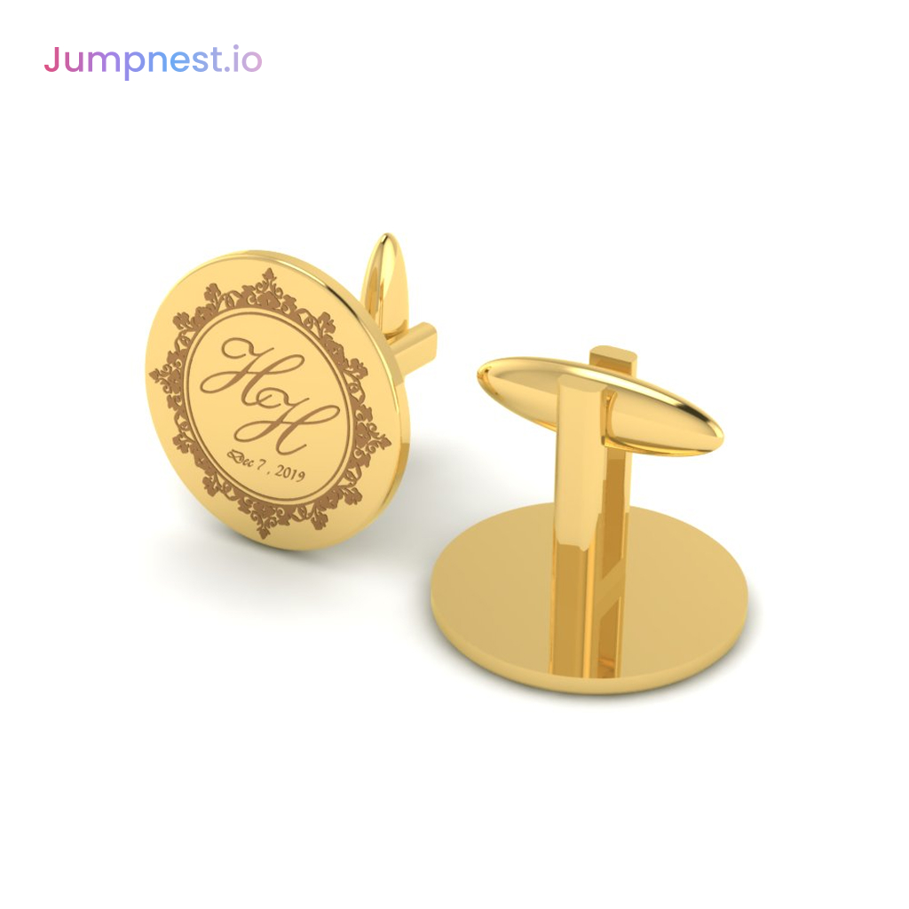 Gold Cufflink — Gold Cufflink 1