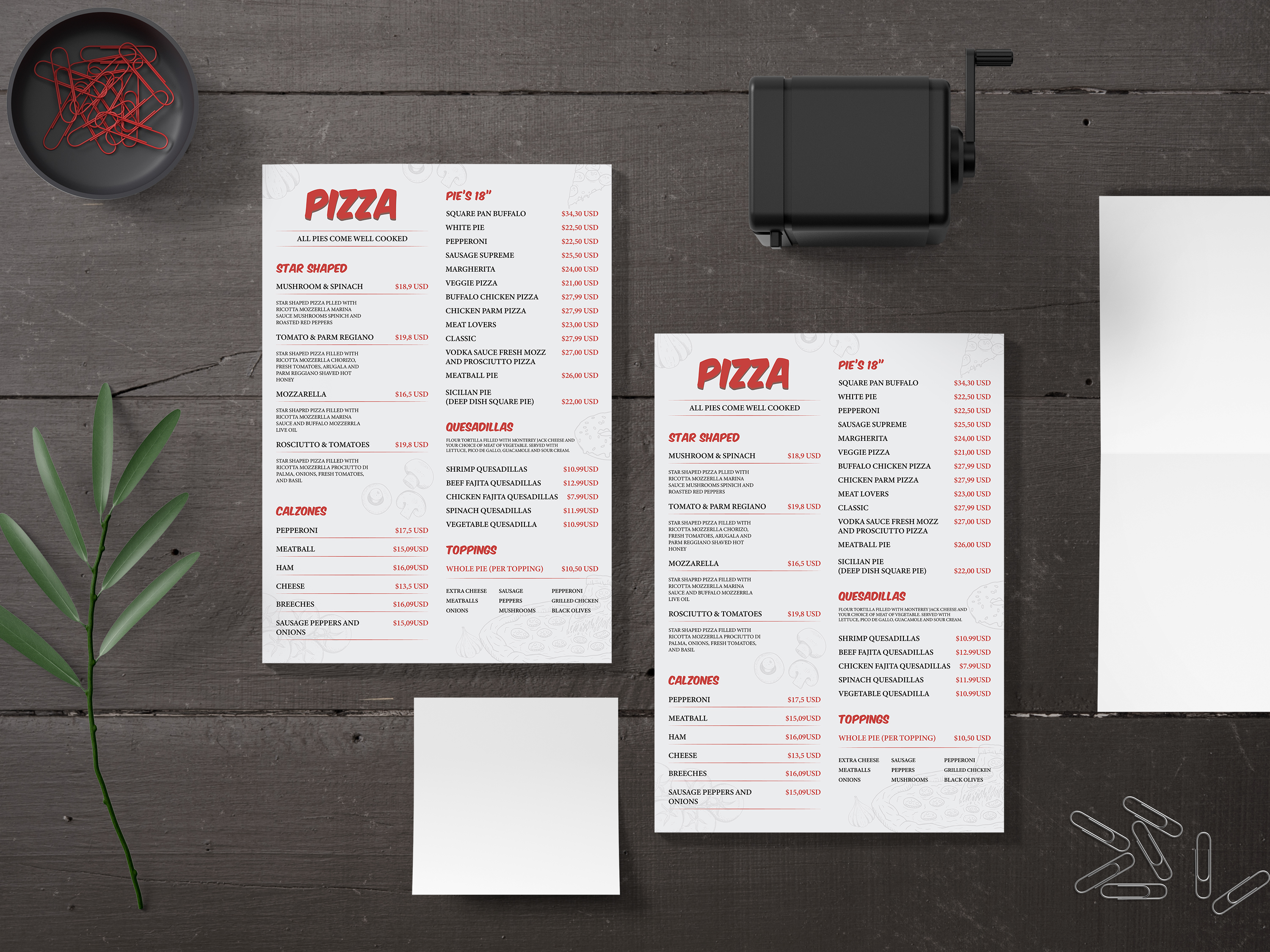 Menu Designs — Menu Designs 4