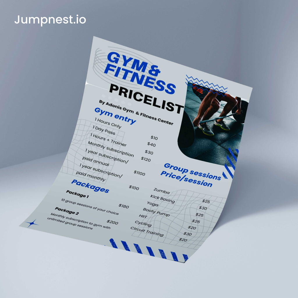 Price sheet — Price Sheet 1